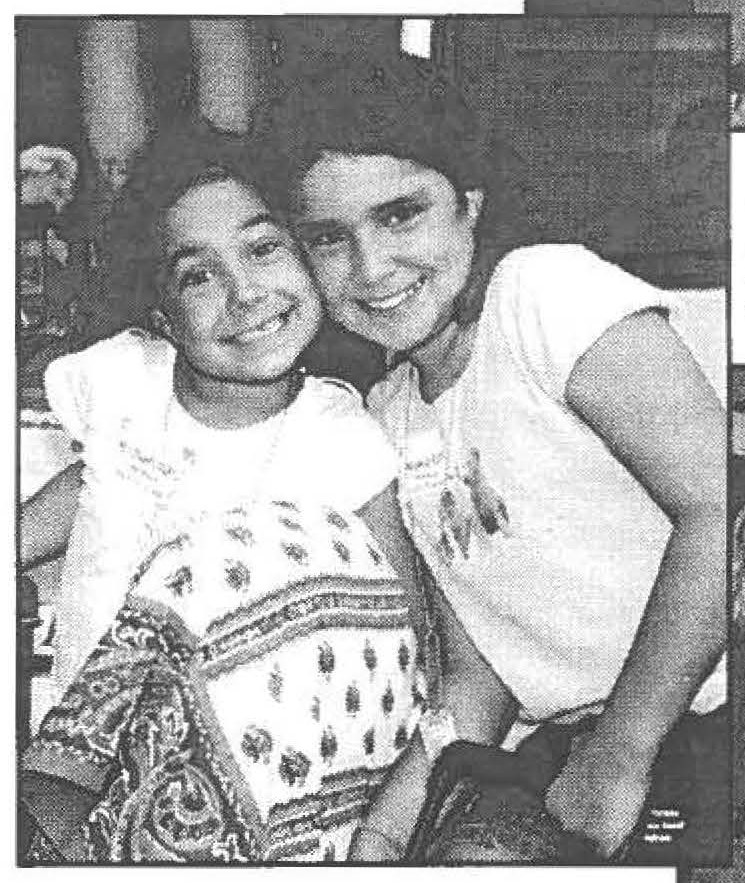 "We're ready to have fun at camp!" Sisters Kehaunani and Hokulani Watson (229MI)