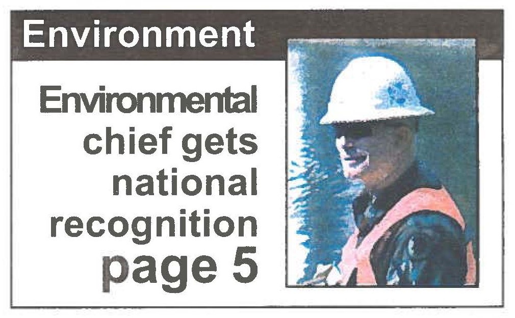 Environmental chief gets national recognition page 5