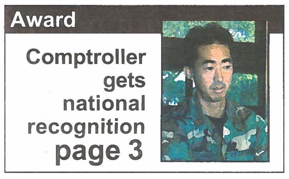 Comptroller gets national recognition page 3