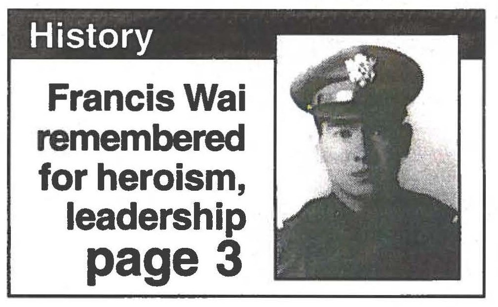 Francis Wai remembered for heroism, leadership page 3