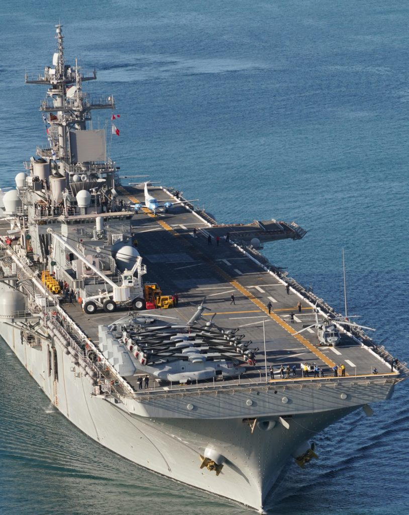 The Hawaii Army National Guards Newest Aircraft Arrives On-board Naval Vessel.