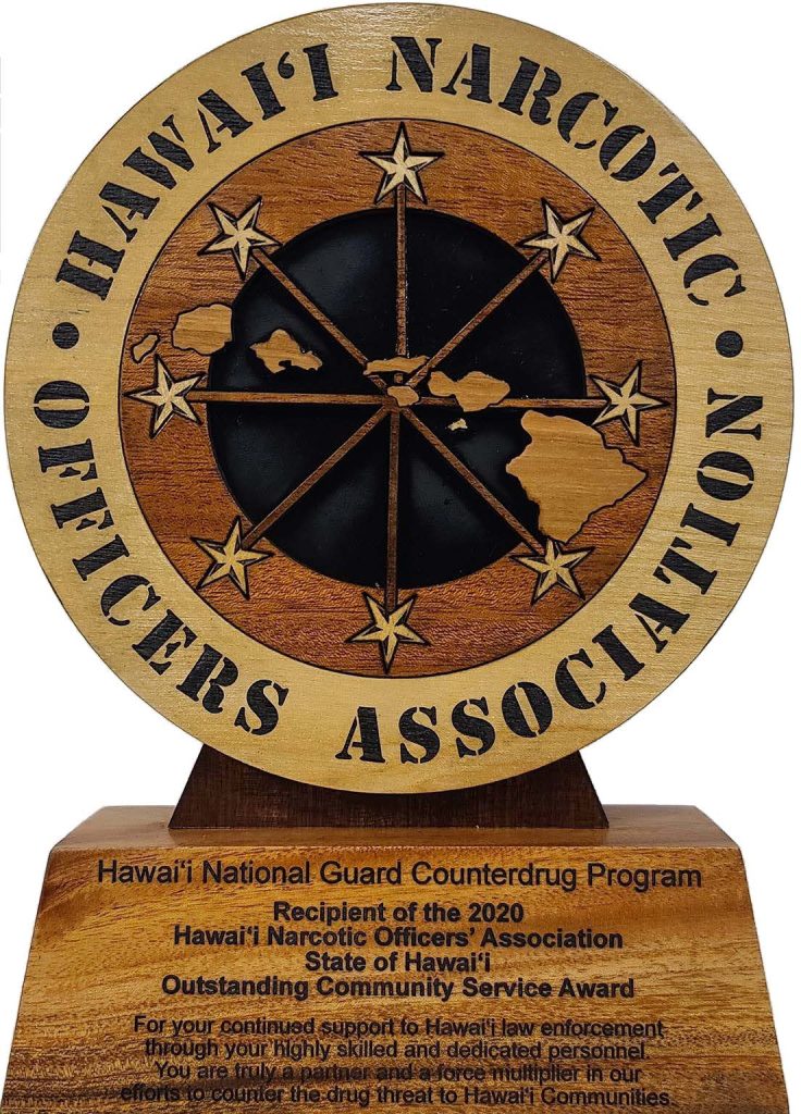 Hawaii National Guard Counterdrug Program Receives Award for Community Service