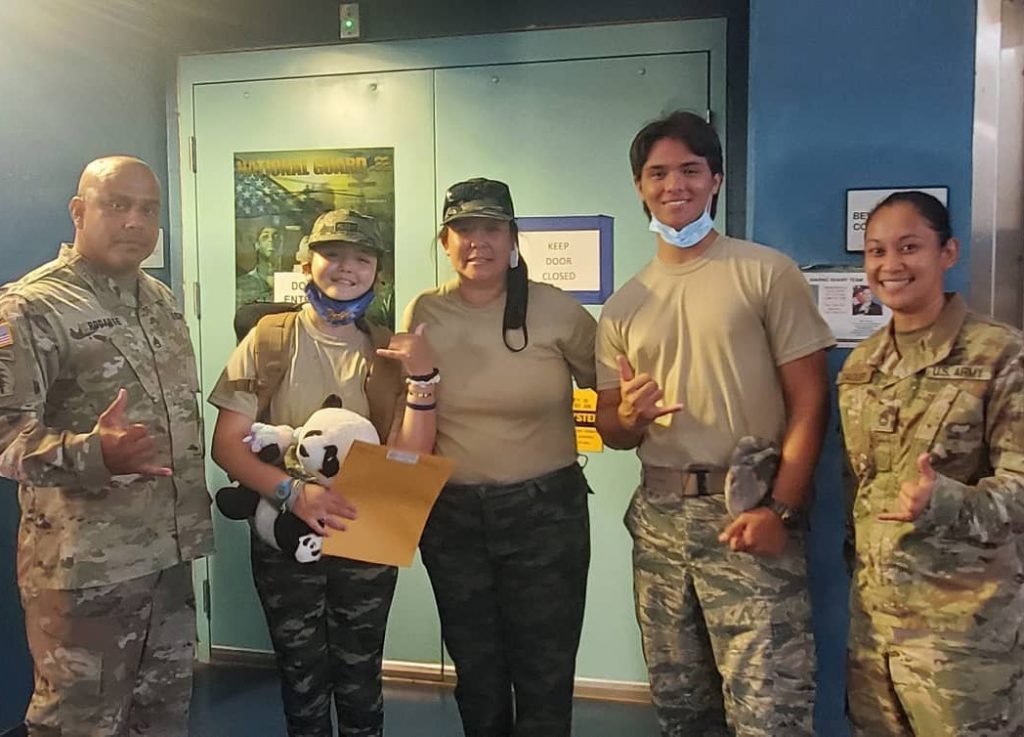 Hawaii Army National Guard Recruiting Office assists with granting a wish