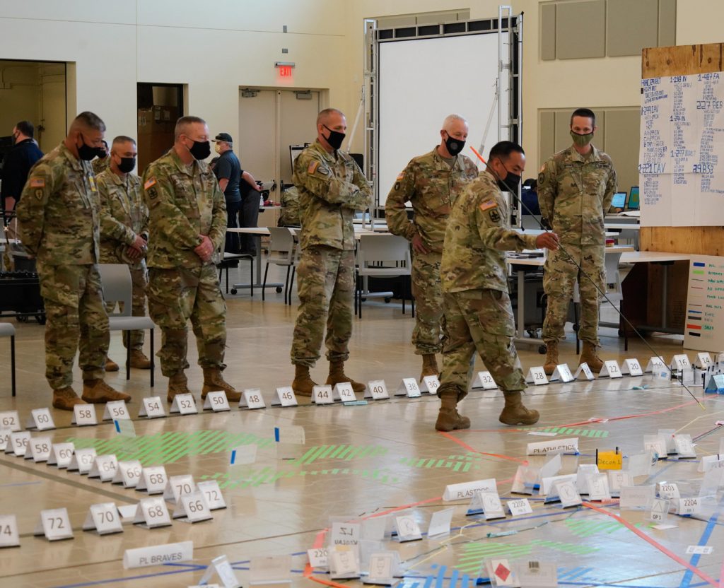 Director of the Army National Guard, Lt. Gen. Jon Jensen, toured the Hawai‘i Army National Guard 29th Infantry Brigade Combat Team Headquarters today to observe their '22 Command Post Training Exercise. Col. Jonathan Ishikawa, Commander of the 29th IBCT, hosted Lt. Gen. Jensen and DAG Brig. Gen. Stephen F. Logan during a tour of the building, which houses the HIARNG's largest unit.