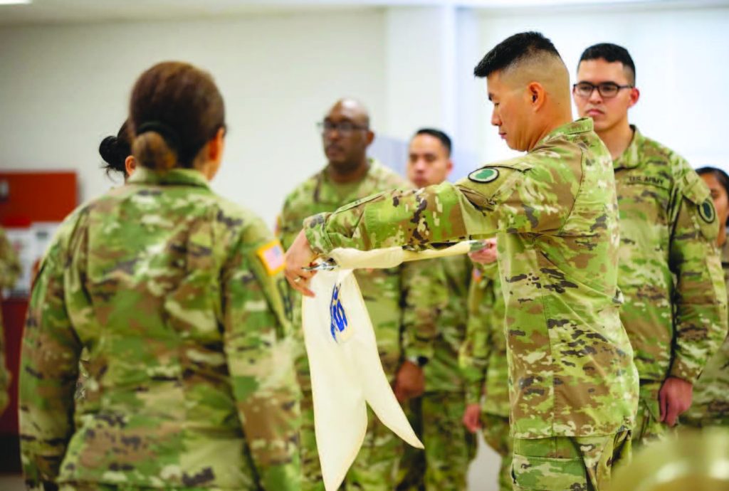 The 103rd Troop Command’s 50th Quartermaster Detachment unit activation ceremony was held at the Waiawa Armory in Pearl City on Feb. 3, 2024. – Hawai‘i National Guard photo