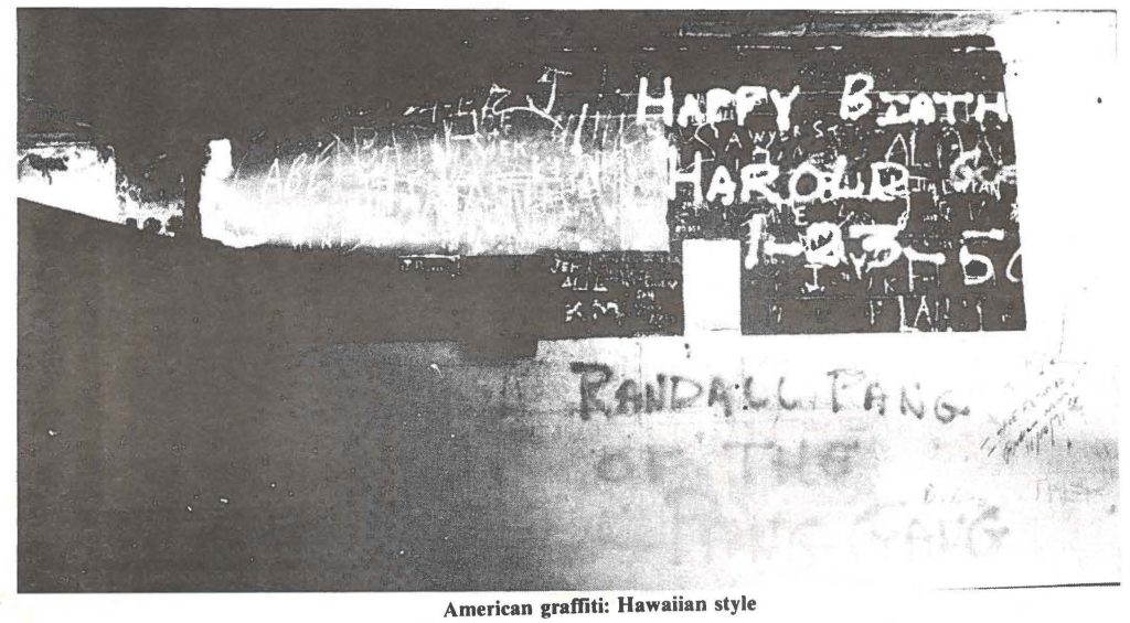 American graffiti: Hawaiian style