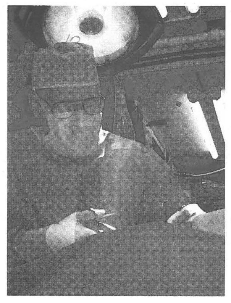 CoL Wyrick performs a procedure in Iraq.