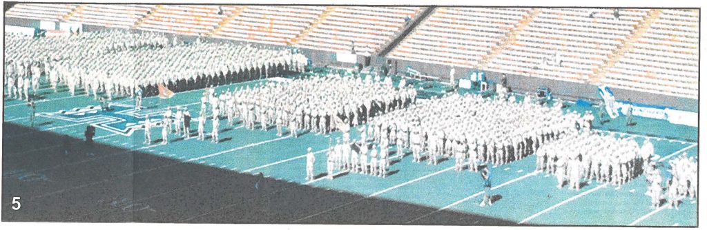 The 29th Brigade Combat Team on the aloha stadium field