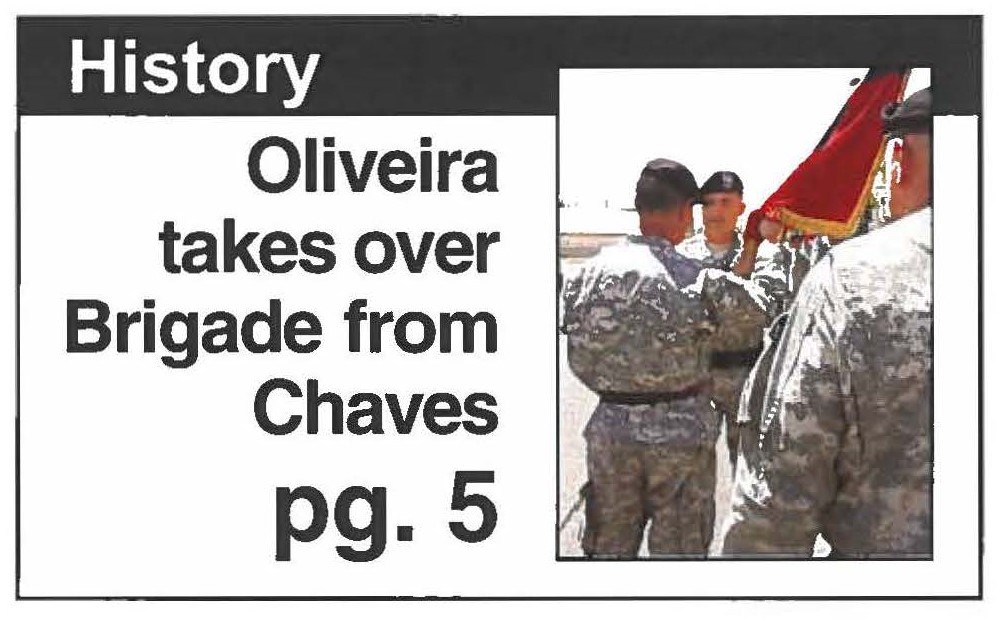 Oliveira takes over Brigade from Chaves pg. 5