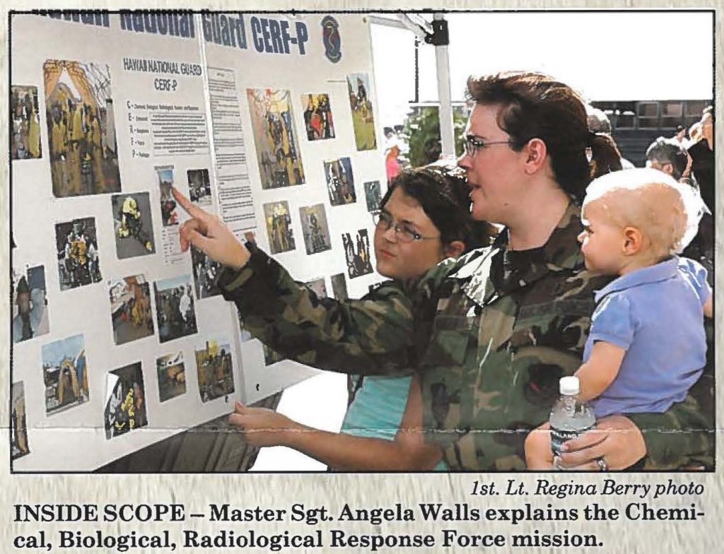 INSIDE SCOPE- Master Sgt. Angela Walls explains the Chemical, Biological, Radiological Response Force mission.