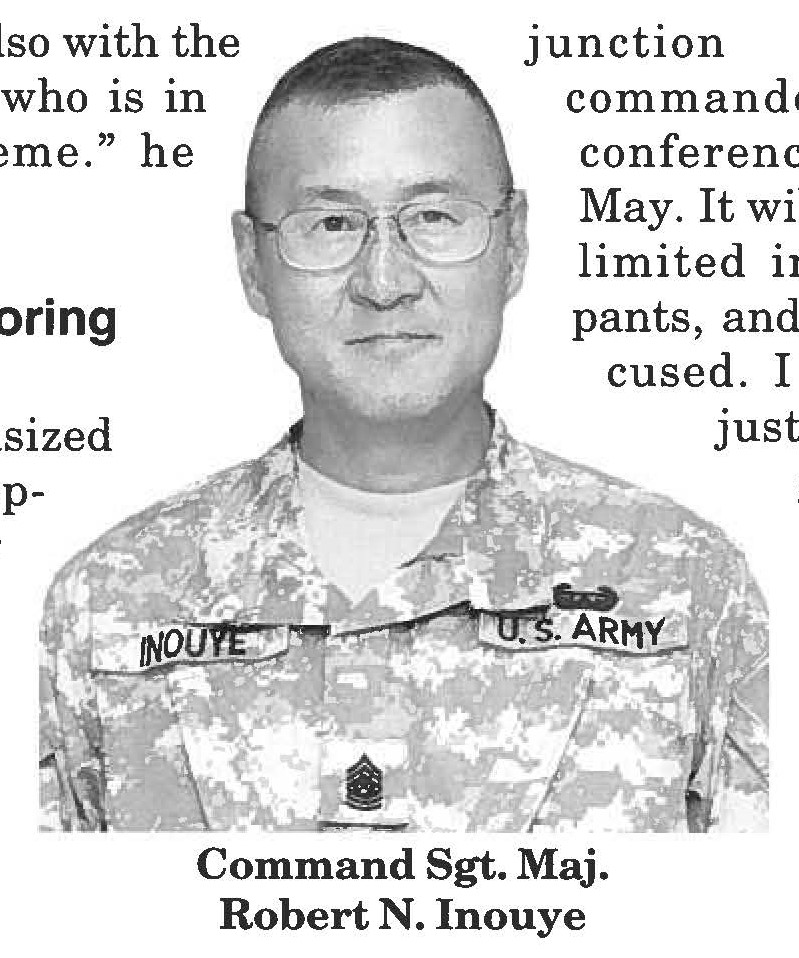 Command Sgt. Maj. Robert N. Inouye