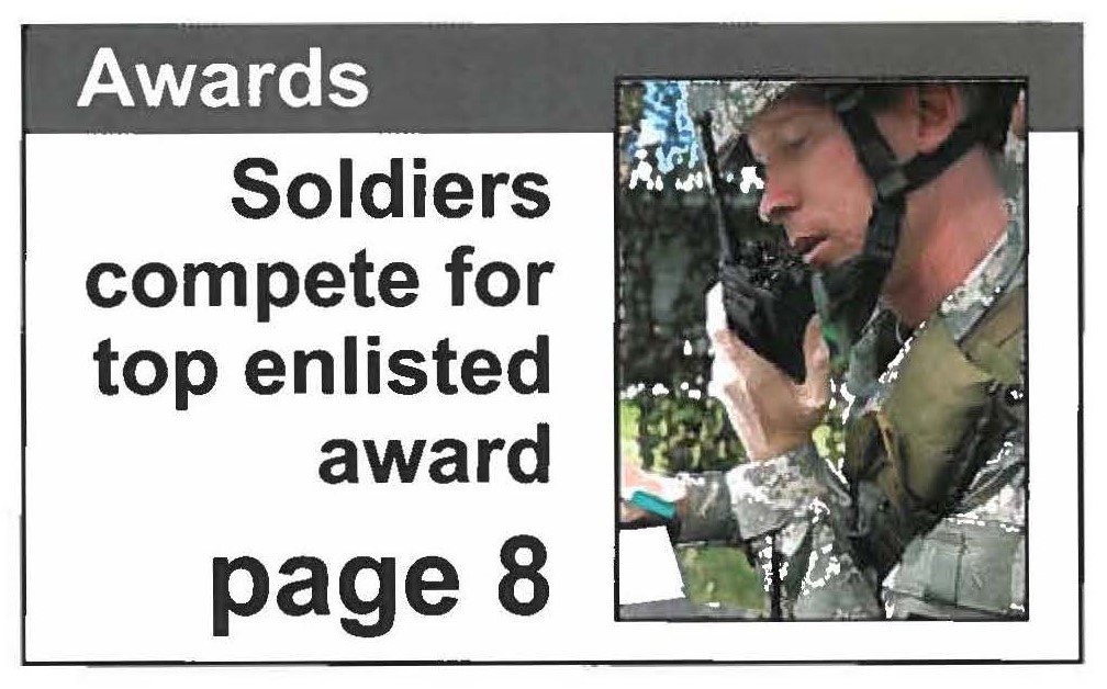 Soldiers compete for top enlisted award page 8