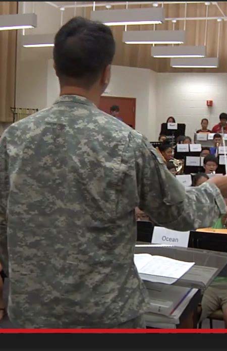 111TH Army Band mentors Honor Band students for Central Oahu Music Festival