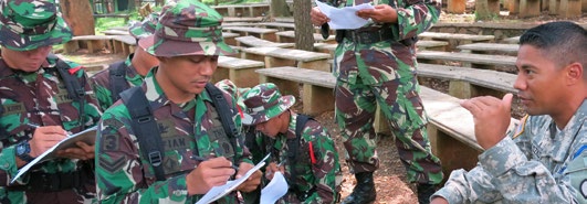 Indonesian and Hawaii Army Guard NCOs Learn From Each Other