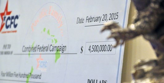 Hawaii-Pacific Region raises $4.5 million towards the Combined Federal Campaign