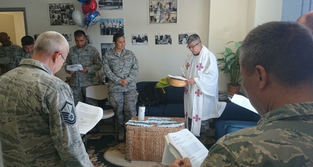 The Hawaii Air National Guard Chaplain Corps recently held a blessing of their own new office space. The space will help with their mission to bring faith to the fight