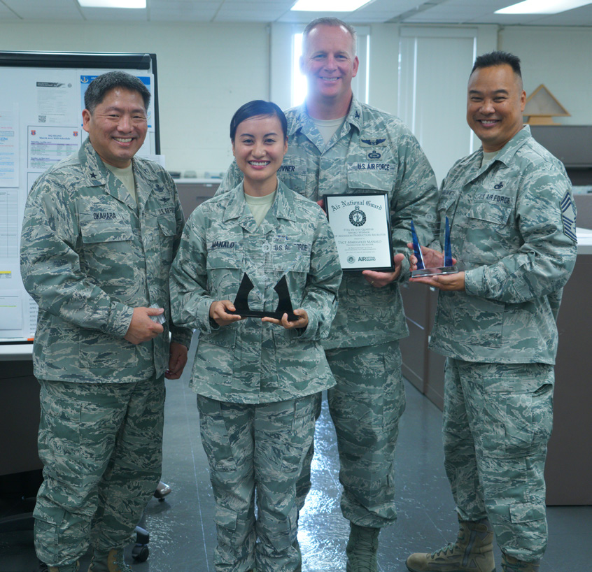 FY16 4th Quarter Award/Production Recruiter of the Year/FY16 Director's Challenge (Awarded by DANG &ANG/CCM): TSgt Marigold Manalo
