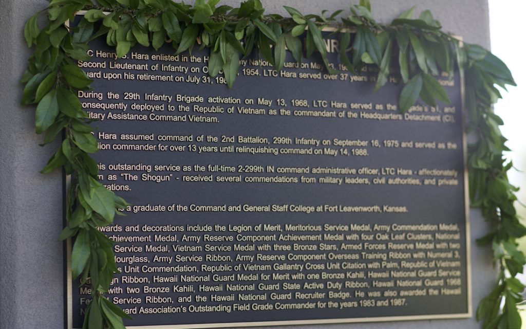 Honoring Lt. Col. Henry S. Hara