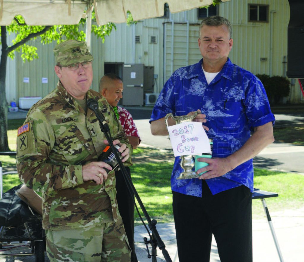 The Hawaii State Department of Defense family got into the holiday mood starting with the annual Christmas Tree trimming event followed by the Christmas luncheon.