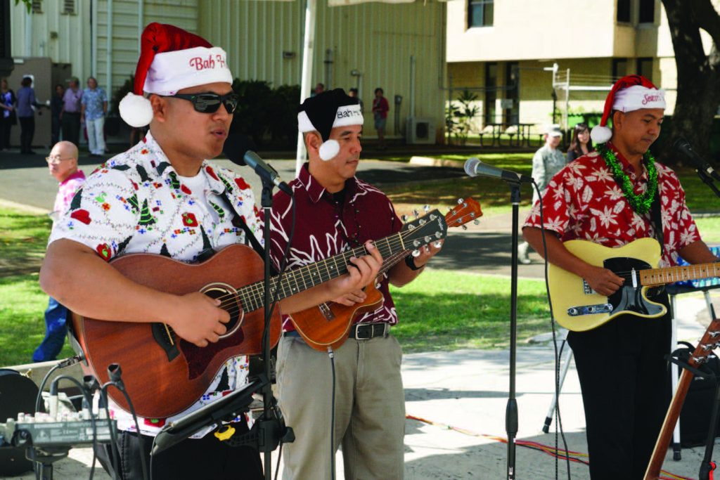 The Hawaii State Department of Defense family got into the holiday mood starting with the annual Christmas Tree trimming event followed by the Christmas luncheon.