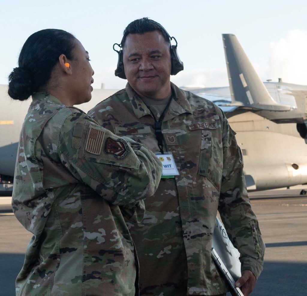 Col. Regina Komine, HIANG Joined the Air National Guard May 2000 and is currently serving as the Vice Wing Commander, 154th Wing. On her time as a Captain 15 years ago: “I asked one of our few Lt. Col. female officers why there aren’t more female senior leaders?” She said most women, when they obtain the rank of Major, start to make the hard decision to get out, so they can take care of their families. “I think the military has come a long way in recognizing some of the struggles that women have in trying to balance family and careers.”