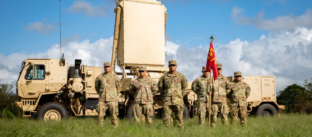 U.S. Soldiers, distinguished visitors and family members attended the 1st Battalion, 487th Field Artillery Regiment (1-487 FA) Target Acquisition Section, 29th Infantry Brigade Combat Team, Hawaii Army National Guard deployment ceremony at Schofield Barracks, Hawaii, Jan. 6, 2024. Soldiers assigned to 1-487 FA Target Acquisition Section prepare to deploy in support of Operation Enduring Freedom while conducting Operation Juniper Shield. (U.S. Army National Guard photo by Sgt. Justin Nye)