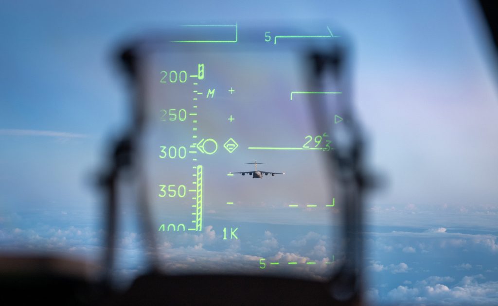 A U.S. Air Force C-17 Globemaster III based out of Joint Base Pearl Harbor-Hickam conducts a flying sortie during Joint Pacific Multinational Readiness Center 24-1 over the Pacific Ocean Oct. 28, 2023. Realistic training exercises with our allies and partners, like JPMRC, strengthen defense relationships, foster multinational interoperability, generate readiness, and combat-credible fighter formations. JPMRC 24-1 includes over 5,300 training participants from across the U.S. Joint Force, New Zealand, the United Kingdom, Indonesia, and Thailand. (U.S. Air National Guard photo by Master Sgt. Mysti Bicoy)