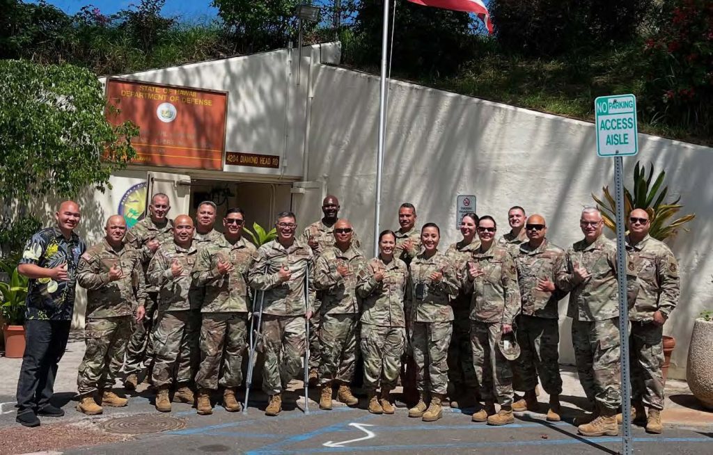 Senior Enlisted Leaders for the Hawai‘i Air National Guard visit the Hawai‘i Emergency Management Agency in Diamond Head, March 12, 2025. Forward planning for future collaboration – to keep Hawai’i safe, prepared, and responsive during any disaster.