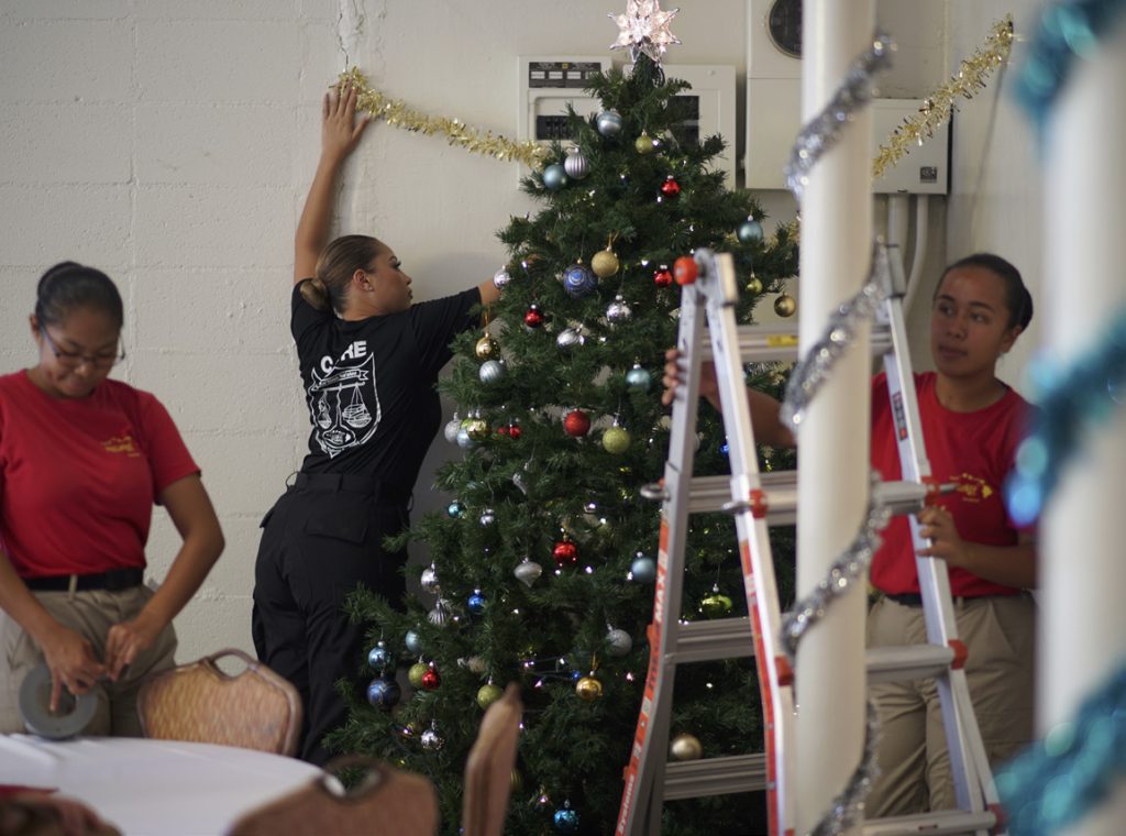 Youth Challenge cadets get in holiday spirit