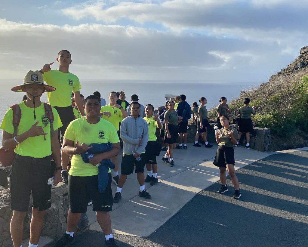 Makapu’u Lighthouse Trail Milestone #13: Makapu’u Hike! Cadets with good conduct were rewarded with a special mission to watch the sunrise