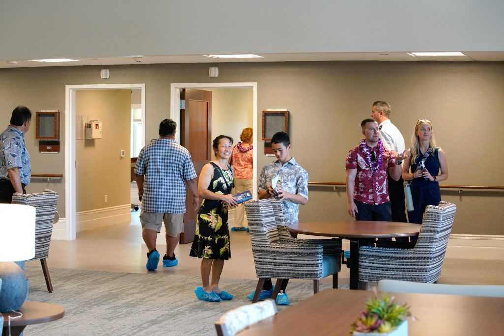 The Dedication Ceremony for the Daniel Kahikina Akaka State Veterans Home in Kapolei was held on March 26. Gov. Josh Green M., the Late Senator Akaka’s Ohana, former State of Hawaii Office of Veterans’ Services Director, Ron Han’s Ohana all spoke at the event and shared about the dream becoming a reality. The home will serve Hawaii’s Veterans for years to come. Earlier that morning, a the Ron Han Room was dedicated and a plaque was unveiled. Gov. Green and Adjutant General Maj. Gen. Stephen Logan joined the Han family for the ceremony commemorating Col. Han for all of his efforts making the state veterans home a reality. Guests were able to tour part of the facility after the event was over.
– Photos by Master Sgt. (Ret) Andrew Jackson, State of Hawai‘i Department
of Defense Public Affairs