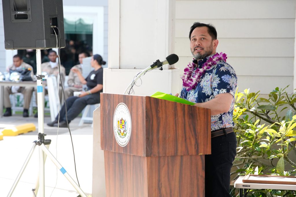 The Dedication Ceremony for the Daniel Kahikina Akaka State Veterans Home in Kapolei was held on March 26. Gov. Josh Green M., the Late Senator Akaka’s Ohana, former State of Hawaii Office of Veterans’ Services Director, Ron Han’s Ohana all spoke at the event and shared about the dream becoming a reality. The home will serve Hawaii’s Veterans for years to come. Earlier that morning, a the Ron Han Room was dedicated and a plaque was unveiled. Gov. Green and Adjutant General Maj. Gen. Stephen Logan joined the Han family for the ceremony commemorating Col. Han for all of his efforts making the state veterans home a reality. Guests were able to tour part of the facility after the event was over.
– Photos by Master Sgt. (Ret) Andrew Jackson, State of Hawai‘i Department
of Defense Public Affairs