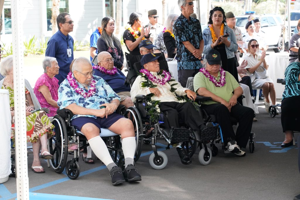 The Dedication Ceremony for the Daniel Kahikina Akaka State Veterans Home in Kapolei was held on March 26. Gov. Josh Green M., the Late Senator Akaka’s Ohana, former State of Hawaii Office of Veterans’ Services Director, Ron Han’s Ohana all spoke at the event and shared about the dream becoming a reality. The home will serve Hawaii’s Veterans for years to come. Earlier that morning, a the Ron Han Room was dedicated and a plaque was unveiled. Gov. Green and Adjutant General Maj. Gen. Stephen Logan joined the Han family for the ceremony commemorating Col. Han for all of his efforts making the state veterans home a reality. Guests were able to tour part of the facility after the event was over.
– Photos by Master Sgt. (Ret) Andrew Jackson, State of Hawai‘i Department
of Defense Public Affairs