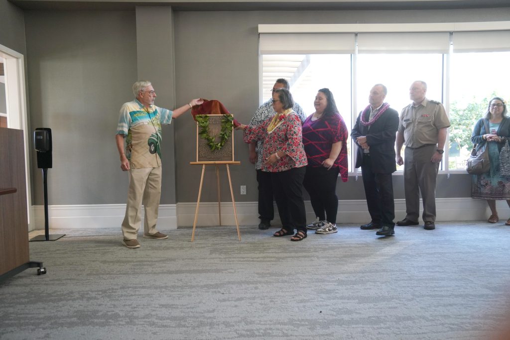 The Dedication Ceremony for the Daniel Kahikina Akaka State Veterans Home in Kapolei was held on March 26. Gov. Josh Green M., the Late Senator Akaka’s Ohana, former State of Hawaii Office of Veterans’ Services Director, Ron Han’s Ohana all spoke at the event and shared about the dream becoming a reality. The home will serve Hawaii’s Veterans for years to come. Earlier that morning, a the Ron Han Room was dedicated and a plaque was unveiled. Gov. Green and Adjutant General Maj. Gen. Stephen Logan joined the Han family for the ceremony commemorating Col. Han for all of his efforts making the state veterans home a reality. Guests were able to tour part of the facility after the event was over.
– Photos by Master Sgt. (Ret) Andrew Jackson, State of Hawai‘i Department
of Defense Public Affairs