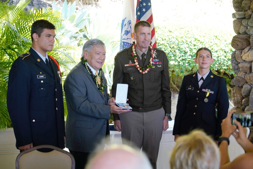 Medal of Honor re-presented to the family of Capt. Francis Brown Wai