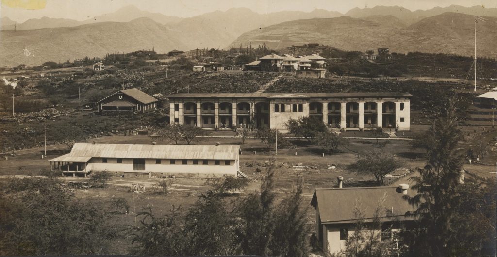 Fort Ruger in the foreground. c. 1914-1915 Photo Credit - Hefley, Roger E Description: Wilhelmina Rise in the background.