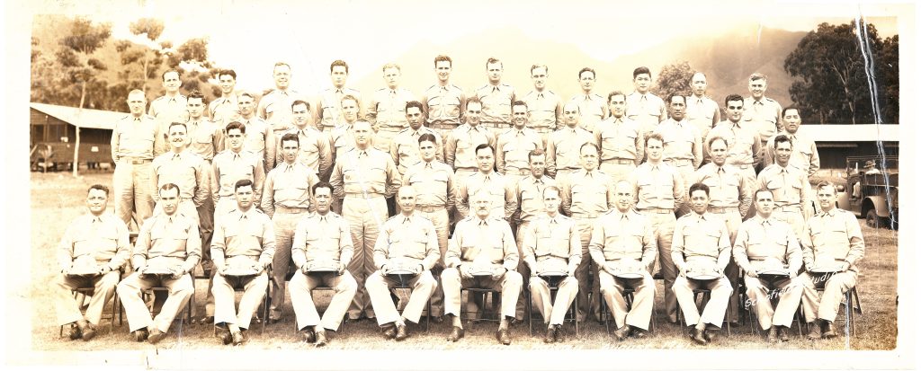 Officers of the 298th Infantry Schofield Barracks, Hawaii - August 1941