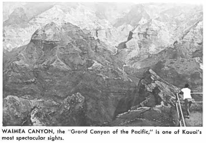WAIMEA CANYON, the "Grand Canyon of the Pacific,'' is one of Kauai's most spectacular sights.