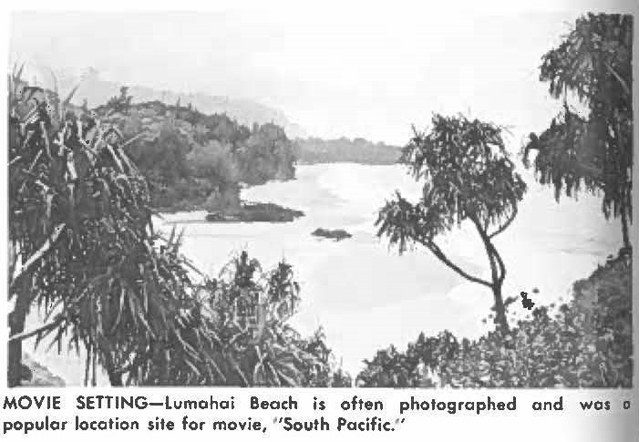 MOVIE SETTING- Lumahai Beach is often photographed and was a popular location site for movie, "South Pacific."