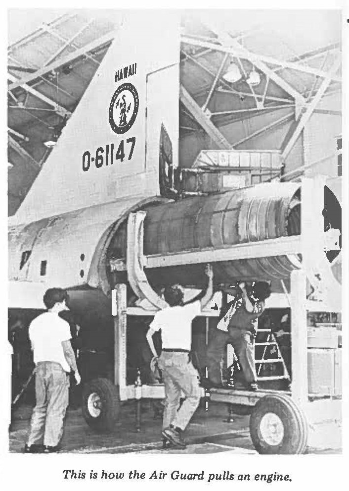 This is how the Air Guard pulls an engine.