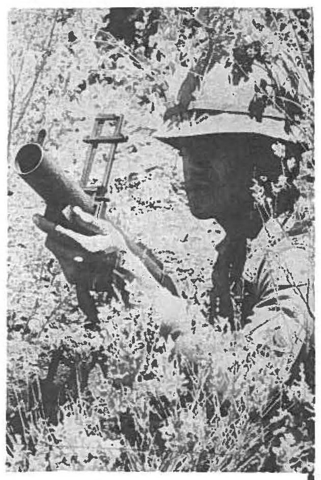 The M79 grenade launcher is a far cry from the militiaman's musket.