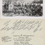 1895 Jan Company "B", National Guard Hawaii. January 1895. On its return from Tantalus at the end of the rebellion. Captain- Thomas E. Wall. Lieutenant - Louis Kenake. Capt. Med. Corps - Dr. Jas. T. Wayson