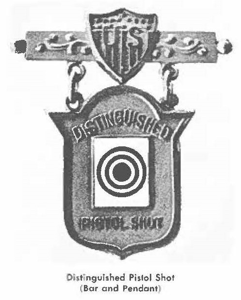 Distinguished Pistol Shot (Bar and Pendant)