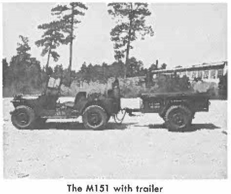 The M151 with trailer