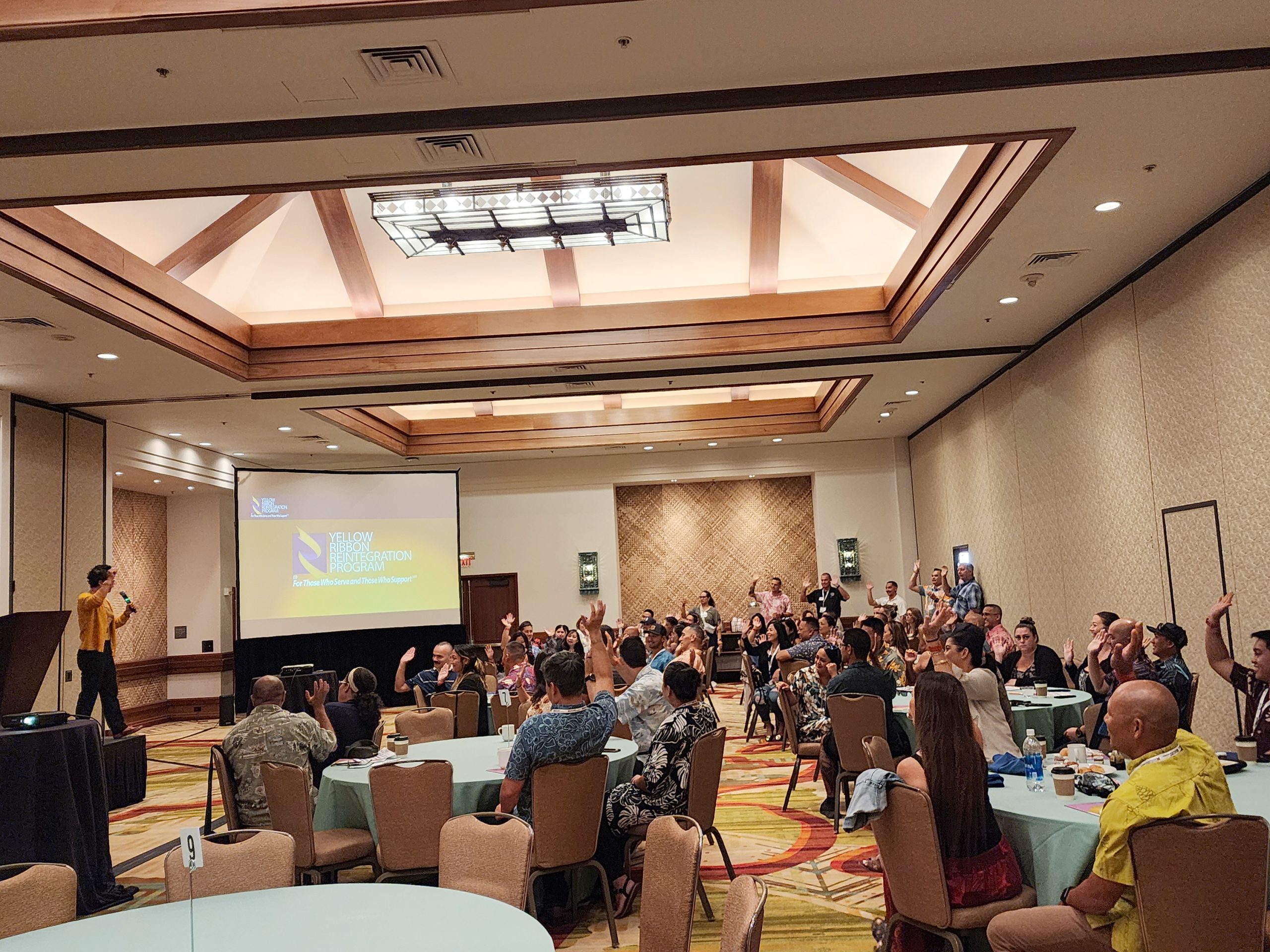 A Yellow Ribbon Reintegration Program event was held Aug. 15-16 on Kaua‘i. It was presented by the Hawai‘i Army National Guard and Hawai‘i Air National Guard to support service members and their families as they navigate the transitions and challenges of deployment and reintegration. The gathering was a testament to our military community’s unwavering commitment, resilience and strength.