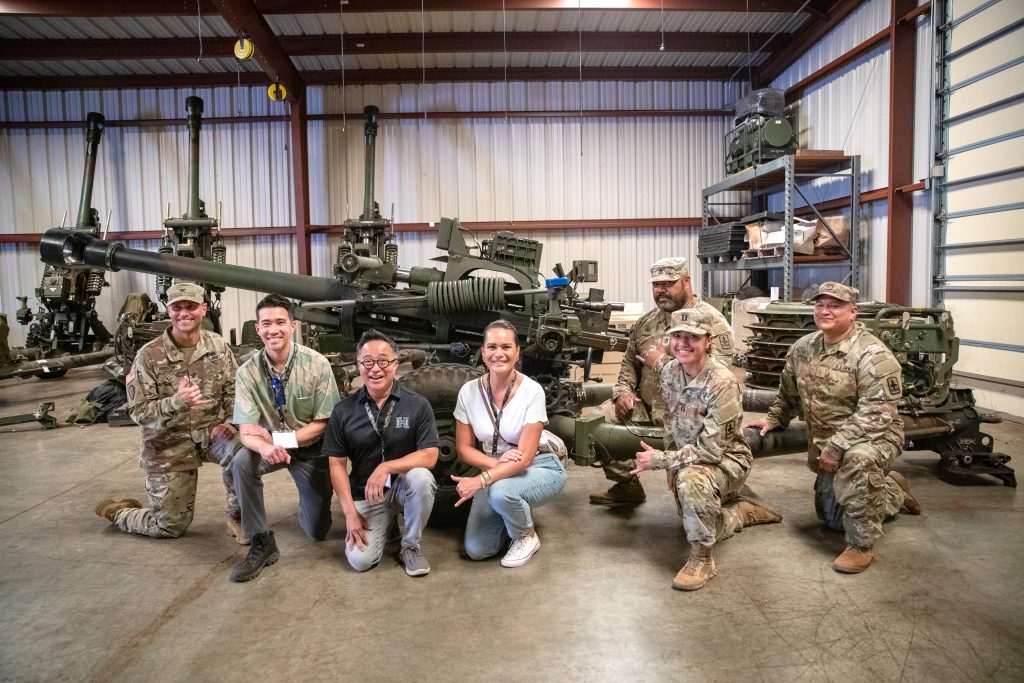 Sen. Brandon Elefante, Sen. Glenn Wakai and Sen. Samantha DeCorte spent the day touring the Hawai’i Army National Guard (HIARNG) facilities on July 23rd, 2025. The senators had the opportunity to tour Waiawa Armory, Bowers Armory, Army Aviation Support Facility #1, the 29th Infantry Brigade Combat Team Readiness Center and the Rainbow Hangar. During the visit, the senators got to learn about the HIARNG’s wide range of capabilities and their support to federal and state missions. They also met some of the full-time leaders and staff who described the detailed functions of the various units in the HIARNG. The HIARNG speakers included Col. Damon Hogsten, Chief of Staff for the HIARNG, Command Sgt. Maj. Ronald Biancaniello, Command Sergeant Major of the 29th Infantry Brigade Combat Team and Col. Wesley Kawakami, Commander of the 29th Infantry Brigade Combat Team. – Hawai‘i Army National Guard photos by Sgt. Casandra Ancheta