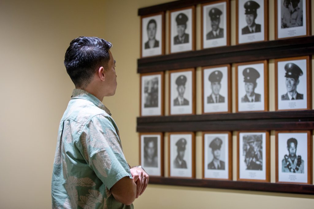 Sen. Brandon Elefante, Sen. Glenn Wakai and Sen. Samantha DeCorte spent the day touring the Hawai’i Army National Guard (HIARNG) facilities on July 23rd, 2025. The senators had the opportunity to tour Waiawa Armory, Bowers Armory, Army Aviation Support Facility #1, the 29th Infantry Brigade Combat Team Readiness Center and the Rainbow Hangar. During the visit, the senators got to learn about the HIARNG’s wide range of capabilities and their support to federal and state missions. They also met some of the full-time leaders and staff who described the detailed functions of the various units in the HIARNG. The HIARNG speakers included Col. Damon Hogsten, Chief of Staff for the HIARNG, Command Sgt. Maj. Ronald Biancaniello, Command Sergeant Major of the 29th Infantry Brigade Combat Team and Col. Wesley Kawakami, Commander of the 29th Infantry Brigade Combat Team. – Hawai‘i Army National Guard photos by Sgt. Casandra Ancheta