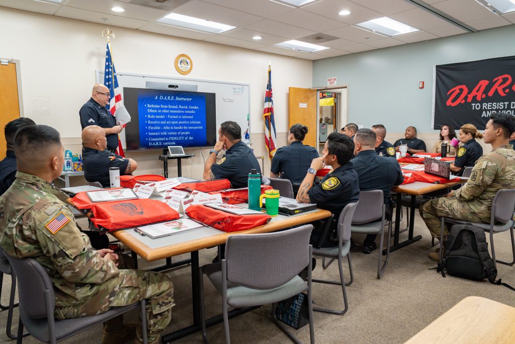 HING Counterdrug Program analysts complete D.A.R.E. training