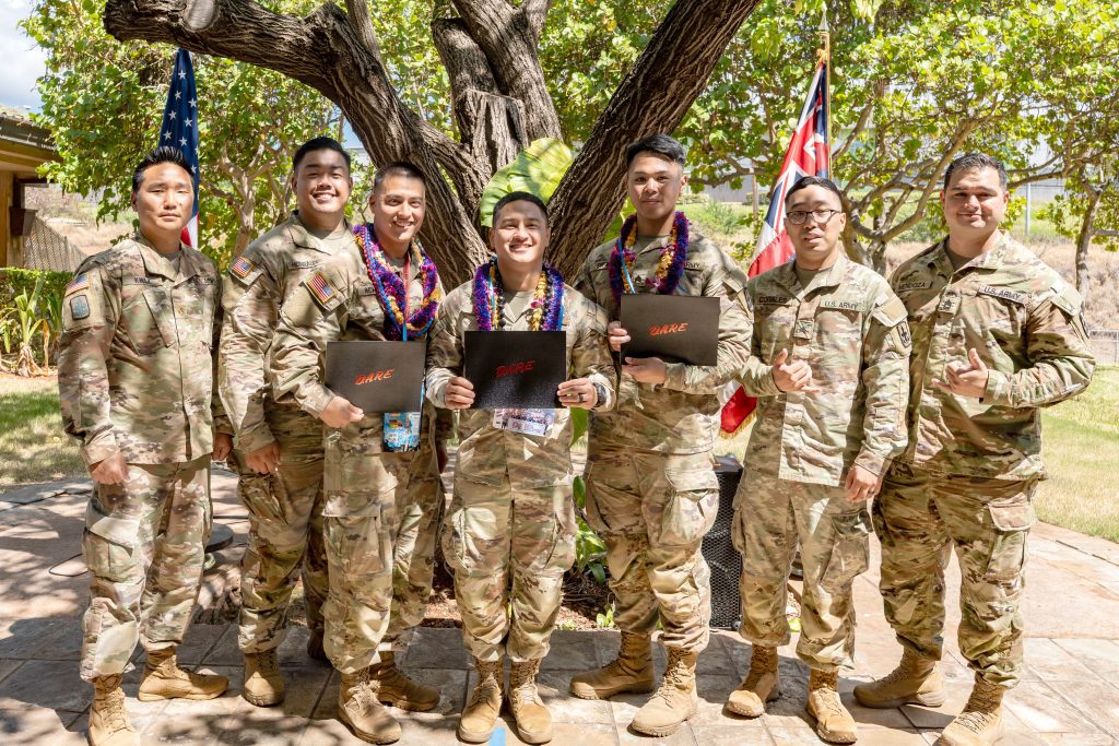 HING Counterdrug Program analysts complete D.A.R.E. training