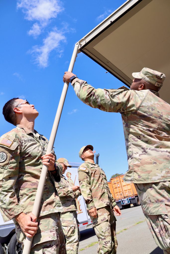 Participants assembled a Tactical Field Religious Support Kit to close the training. (Hawai‘i National Guard photos by Staff Sgt. Julius Maeva, Capt. Lindsay Krausand Col. Christopher Guadiz)
